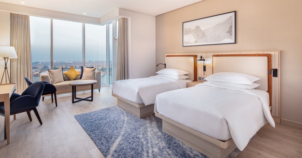 The hotel features 301 rooms, including 113 suites